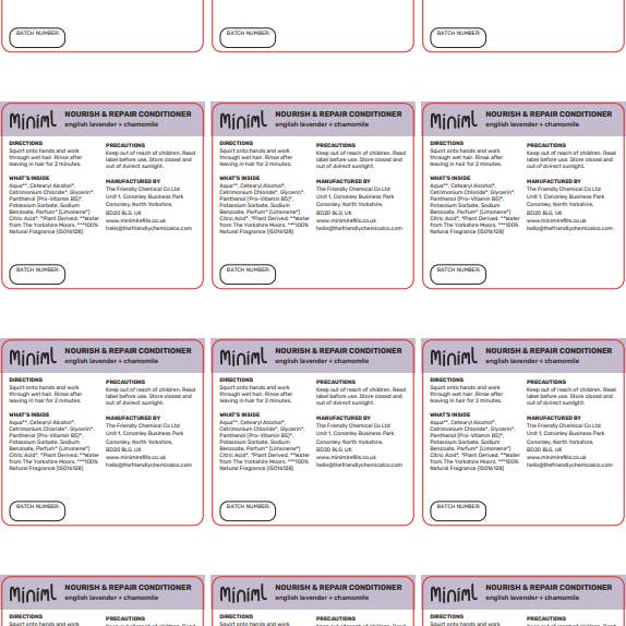 Miniml – wholesale Craft supplies – Miniml Safety Label Sheet - 12 x Labels (MIN217)19