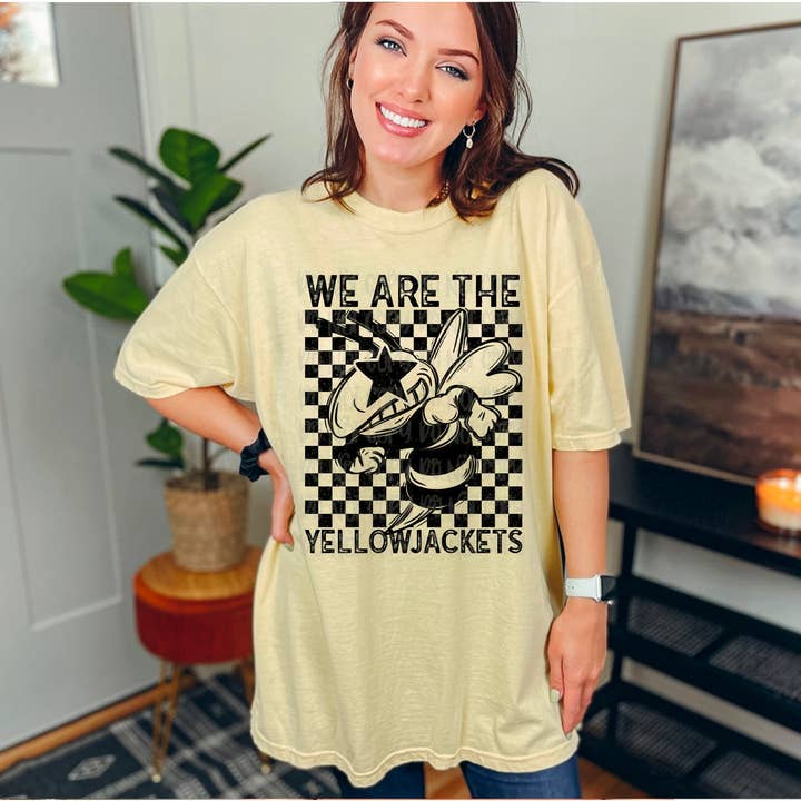 We Are The Yellow Jackets DTF Transfer for wholesale by K and M Designs