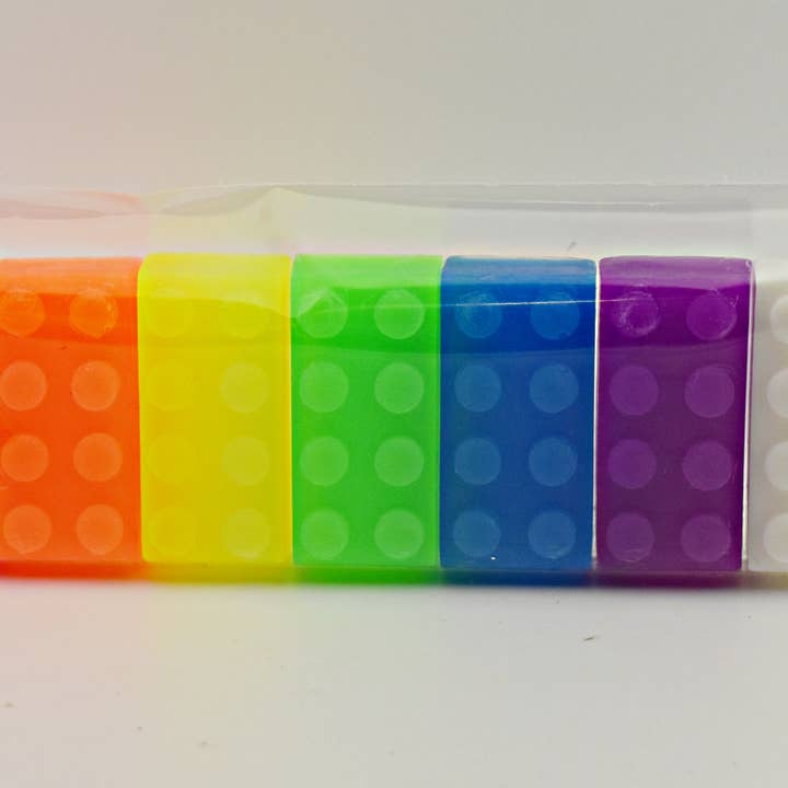 Mini Brick Rainbow Soap Pack (10 packs) for wholesale by Rainbow Sensation