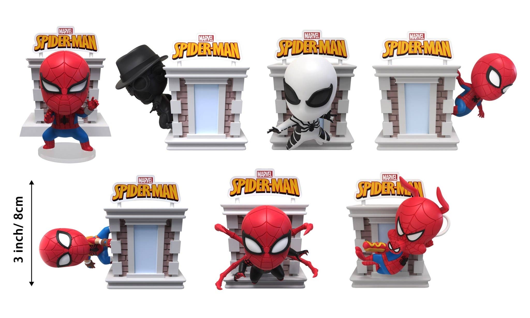 Toys Matter Inc. - Wholesale Decorative Figurine - Marvel Spider-Man Tower Series Hero Box - Blind Box CDU14