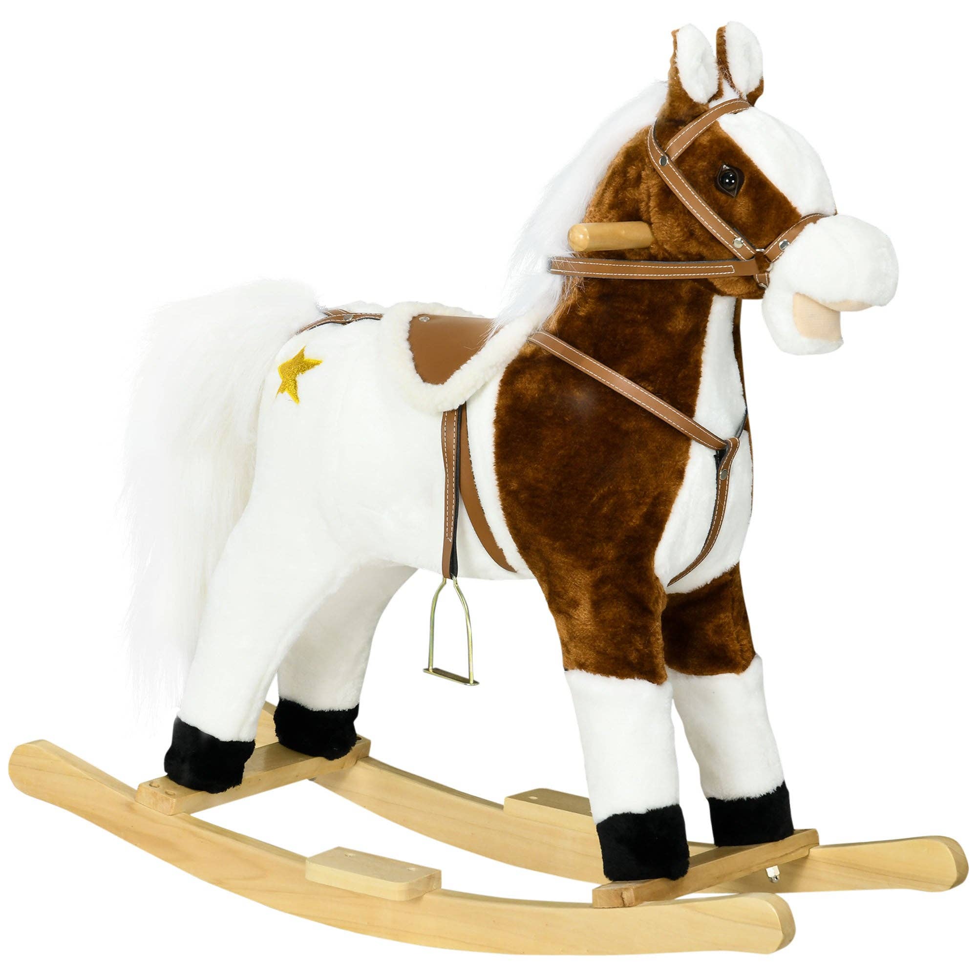 39F Inc. - Wholesale Rocking Horse - Kids - Qaba Rocking Horse with Sound, Ride-on Toy for 3-8 Year Old1