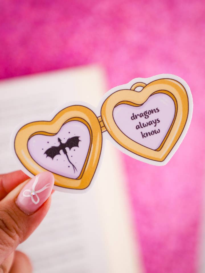 Dragons Always Know Sticker for wholesale by Furever Booked