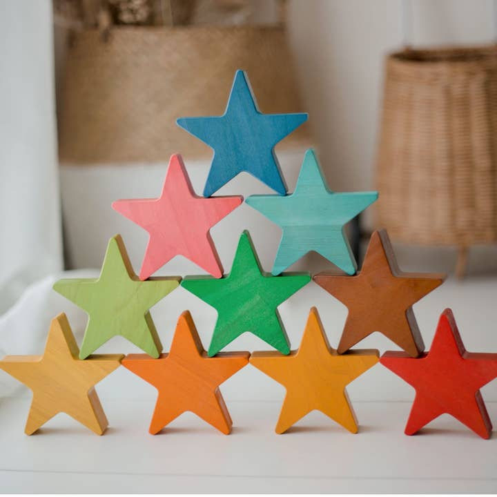 Wooden Stars Set of 10 for wholesale by Q Toys