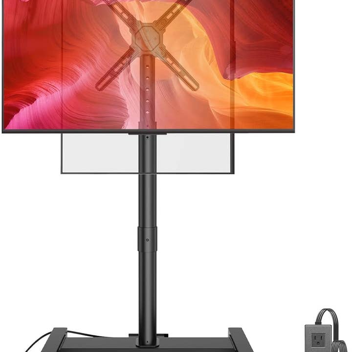 ShipItFurniture - Wholesale Console Table - Rolling TV Stand With Power Outlet For 26 To 50 Inch TVs Tilting Wheels7