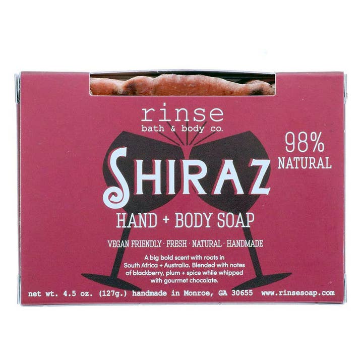 Soap Wine - Shiraz | Natural Bar Soap | Valentine's Day Gift for wholesale by Rinse Bath Body Inc