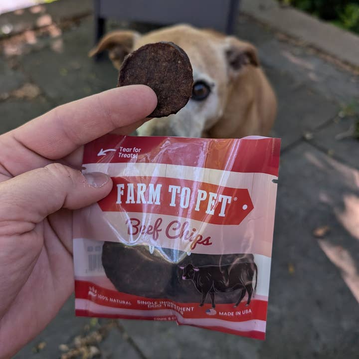 Farm to Pet Healthy Dog Treats - Wholesale Pet Treats - Dog - Beef Chips Healthy Dog Snack Pack Bundle (24 pack)3