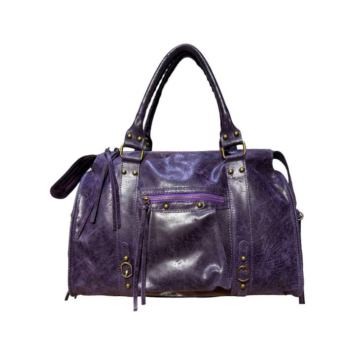 Louisa lee - Wholesale Top Handle Bag - Women's - LARGE CAPUCINE MATTE LEATHER HANDBAG4