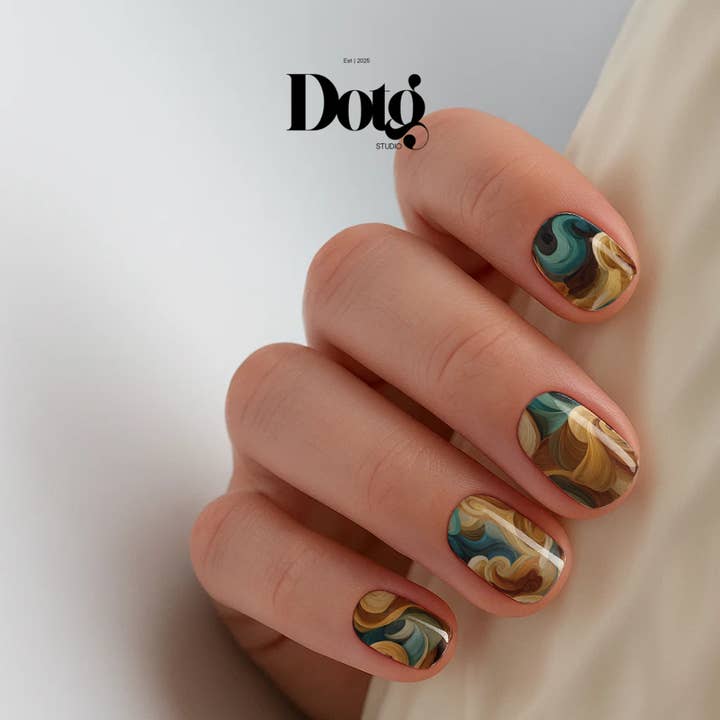 Planet Earth Nail Wrap DIY Manicure & Pedicure Nail Stickers for wholesale by Design on The Go Studio
