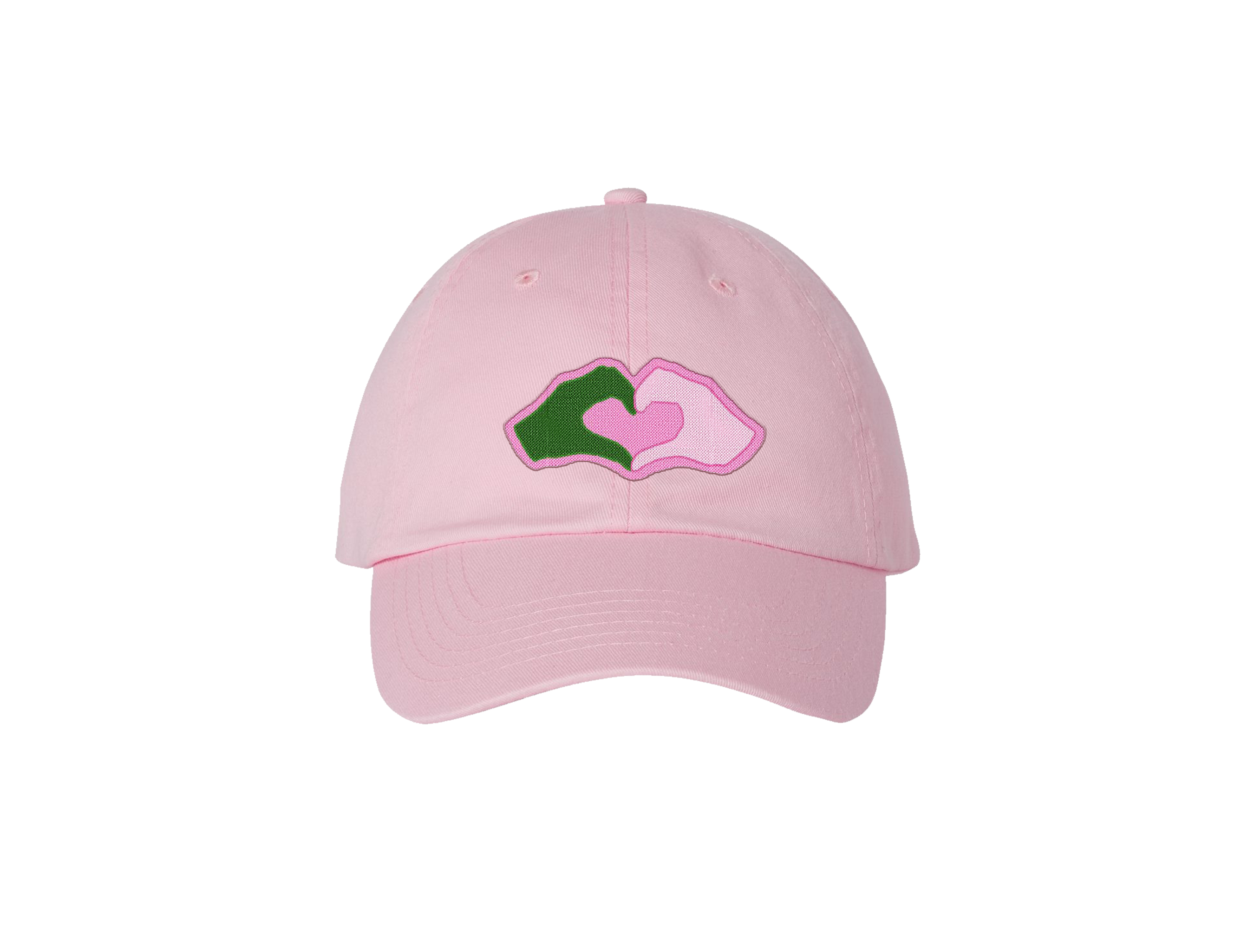 Calm Down Caren - Vente Casquette de baseball – unisexe - Casquette de papa brodée Wicked Heart Hands Emoji Glinda Elphaba2