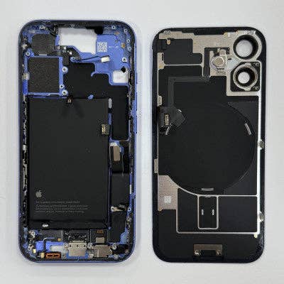 Châssis de Démontage Original pour iPhone 16 Bleu pour la vente par Repuestos Infotec