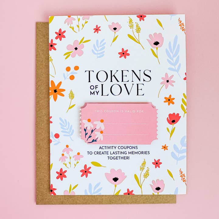 C200 - Floral Love Coupons - Card 200 for wholesale by Curated for You Gifts