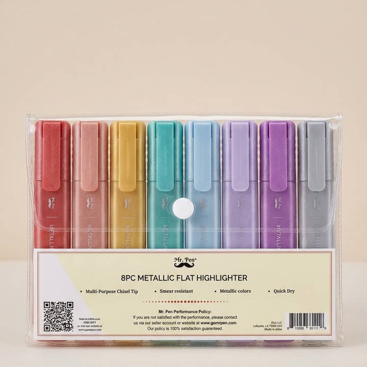 Lot de 8 surligneurs pailletés pour Bible pour la vente par Mr. Pen