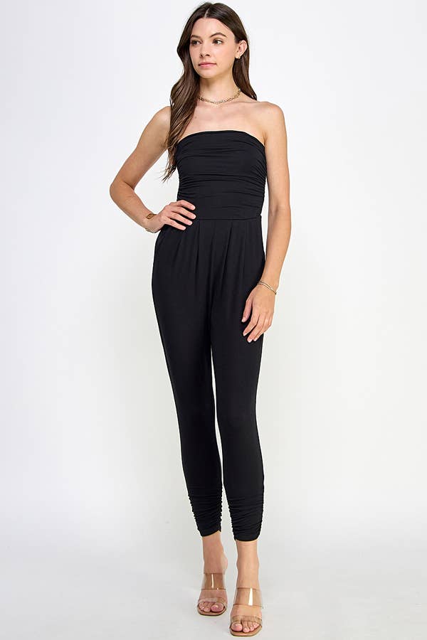 Heart & Hips – wholesale Jumpsuit – Women's – AR16435 - TUBE TOP W/SHIRRING JUMPSUIT21