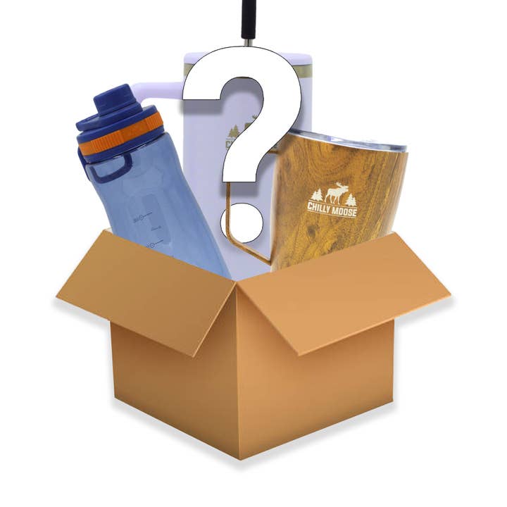 3 Piece Drinkware Mystery Box ($70-$100 MRSP Value) for wholesale by Chilly Moose