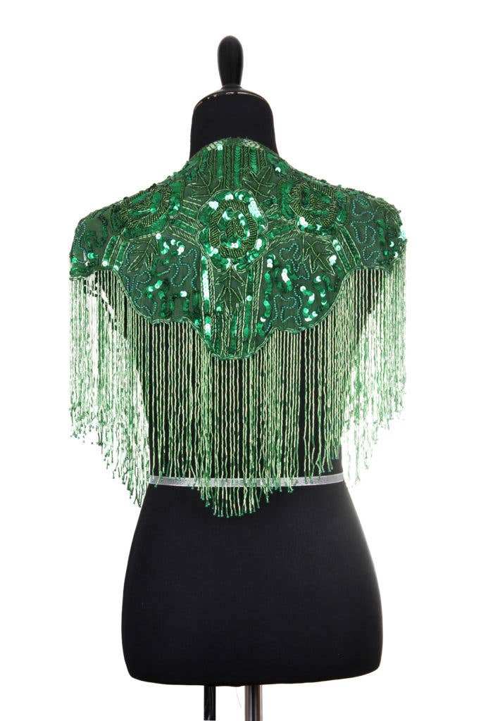 Western Fashion - Vente Châle – femme - Châle perlée orné de roses20