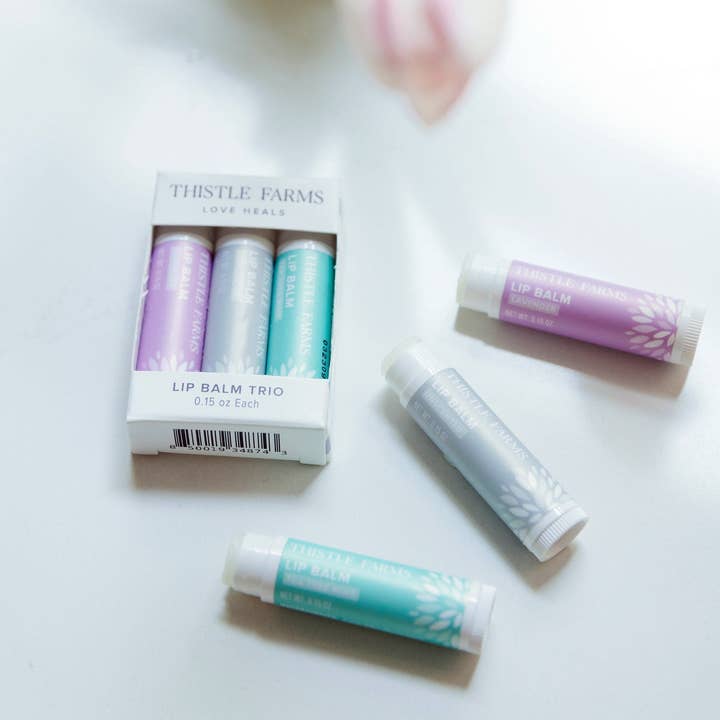 Thistle Farms - Wholesale Lip Balm Set - Lip Balm Trio Set | Lavender, Tea Tree Mint, Unscented1