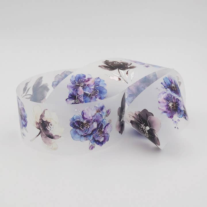 MIC | PET Tape (Foiled & Embossed) : Dark Blooms for wholesale by MIC & MIM Premium Paper Shop