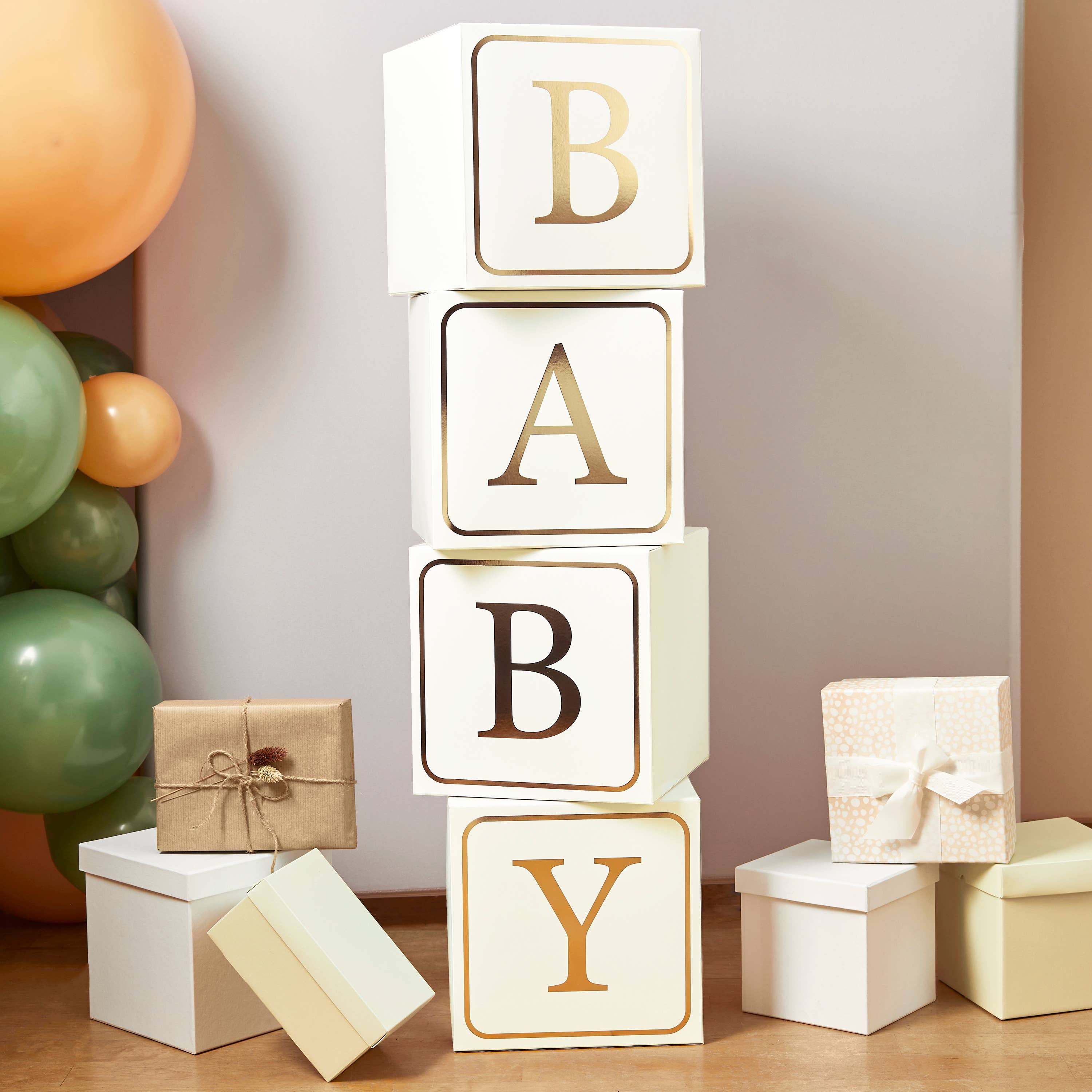 Hootyballoo by Club Green – wholesale Blocks – Kids & baby – Gold 'Baby' Jumbo Blocks0