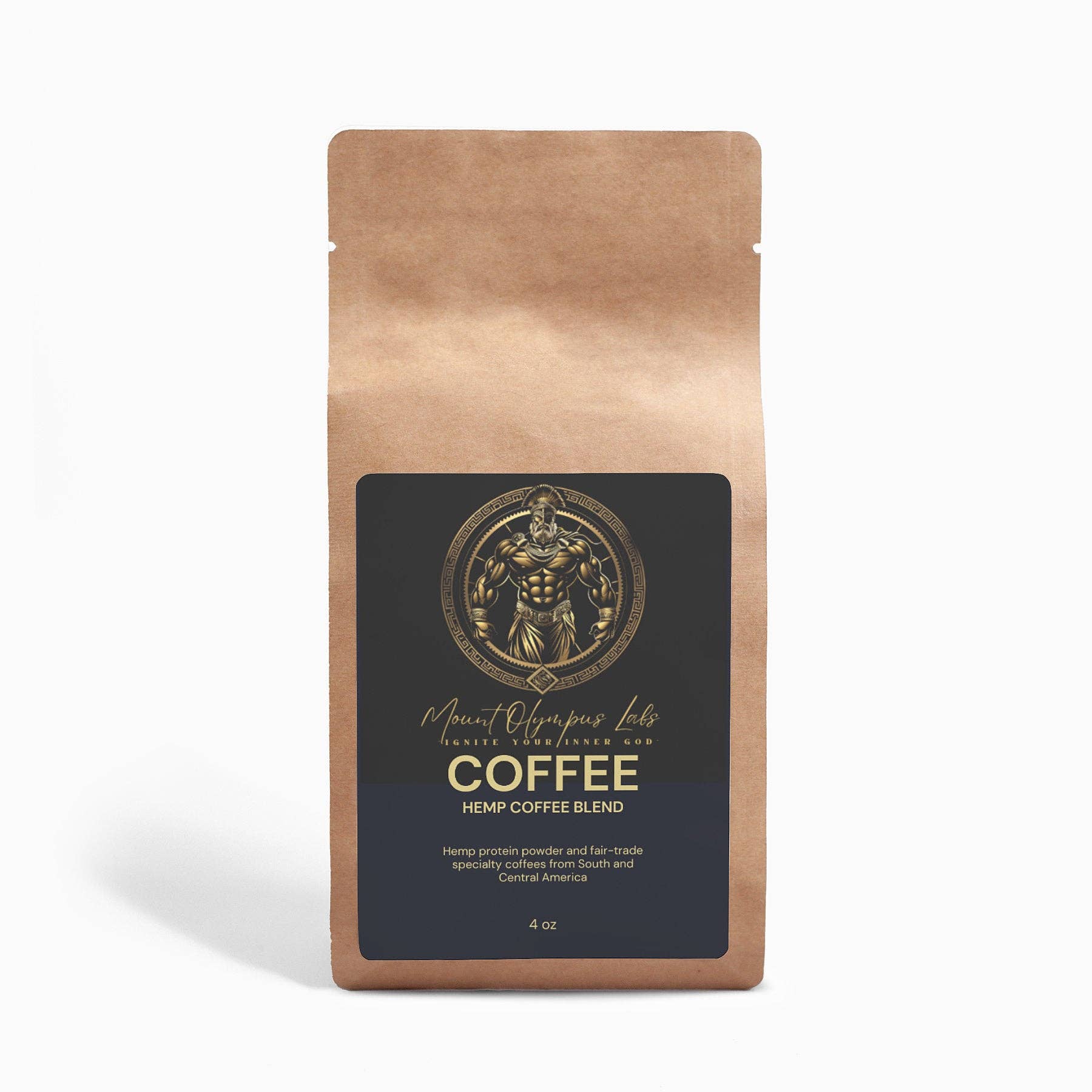 Mount Olympus Labs - Wholesale Ground coffee - Hemp Coffee Blend - Medium Roast 4oz