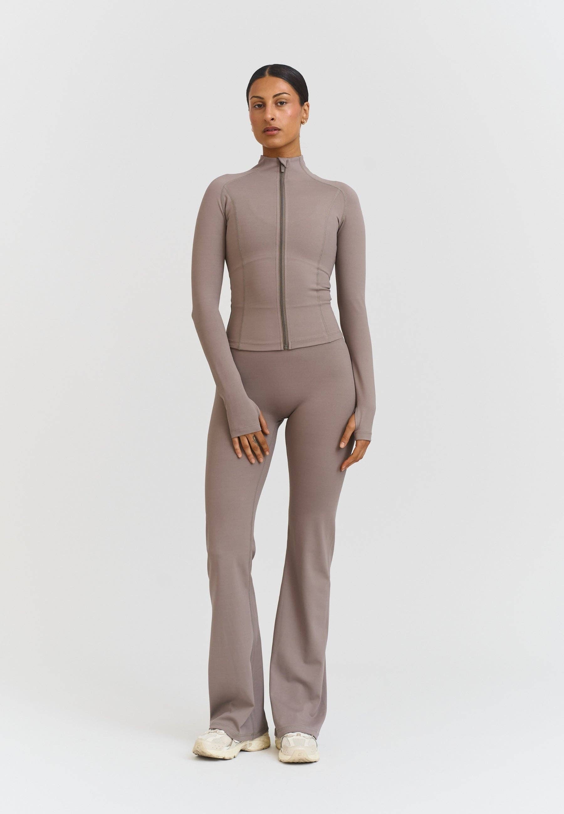 Sisterly Tribe - Wholesale Athletic/Lounge Leggings - Women's - Softsculpt Flared Leggings - Clay2