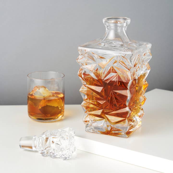 Viski - Wholesale Decanter - Prism Crystal Whiskey Decanter3