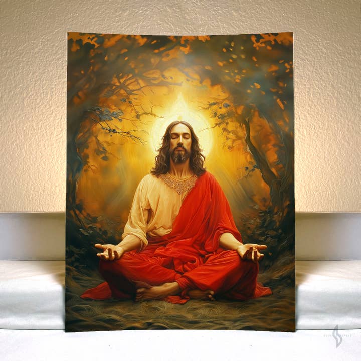 Jesus bön Konsttryck RCJ37 Andlig konst Alla storlekar Poster för wholesale av Spiritual Art Supply