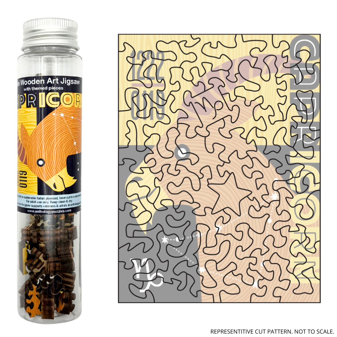 Anthology Puzzles - Wholesale Puzzle - Adult - Zodiac Capricorn - Mini Wooden Jigsaw1
