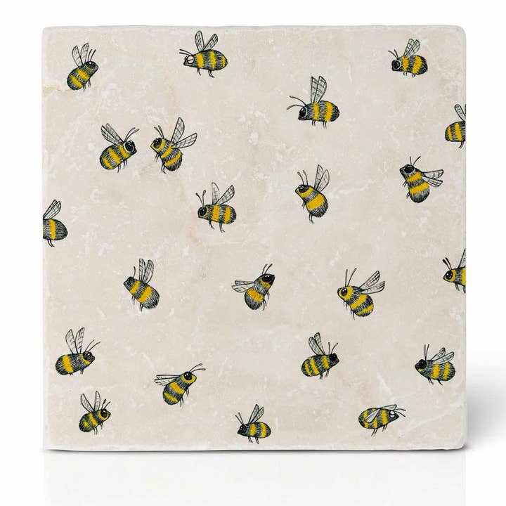 Tile Coaster – Swarm of Bees for wholesale by LIGARTI