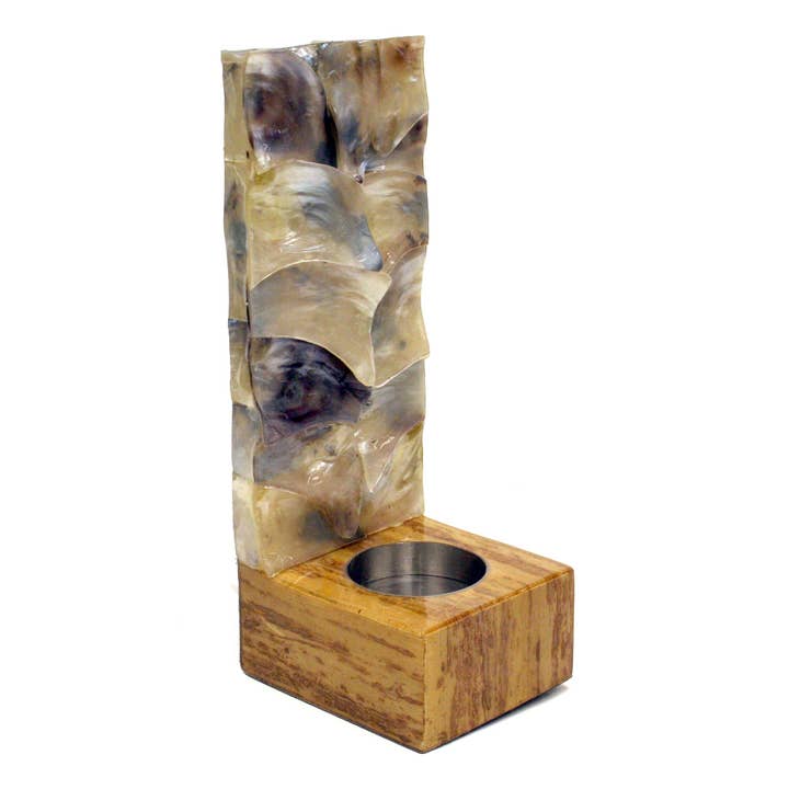 Modern Coastal by Contrast Inc. - Wholesale Sconce - Black Pen Shell Banana Leaves Wall Sconce