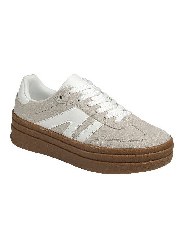 CCOCCI - Wholesale Lifestyle Sneakers - Women's - TOPPING-05 COLOR BLOCK PLATFORM SNEAKERS15