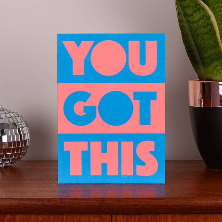 LoveLossDiscoballs – wholesale Encouragement card – You Got This | Bold Encouragement Greeting Card for Support2