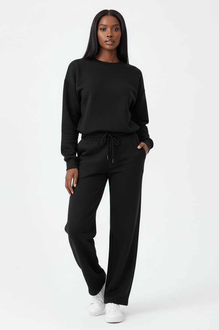 5besties inc - Vente Ensemble de vêtements d'intérieur – femme - ENSEMBLE DE DÉTENTE CONFORTABLE À JAMBE DROITE1