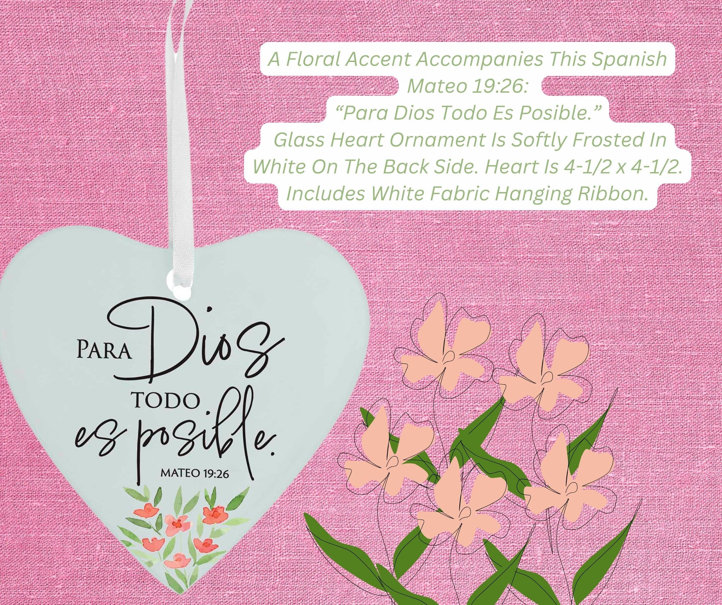 Dicksons – Engroshandel Pynt – Glas Ornament Til Gud Alt Er Muligt1