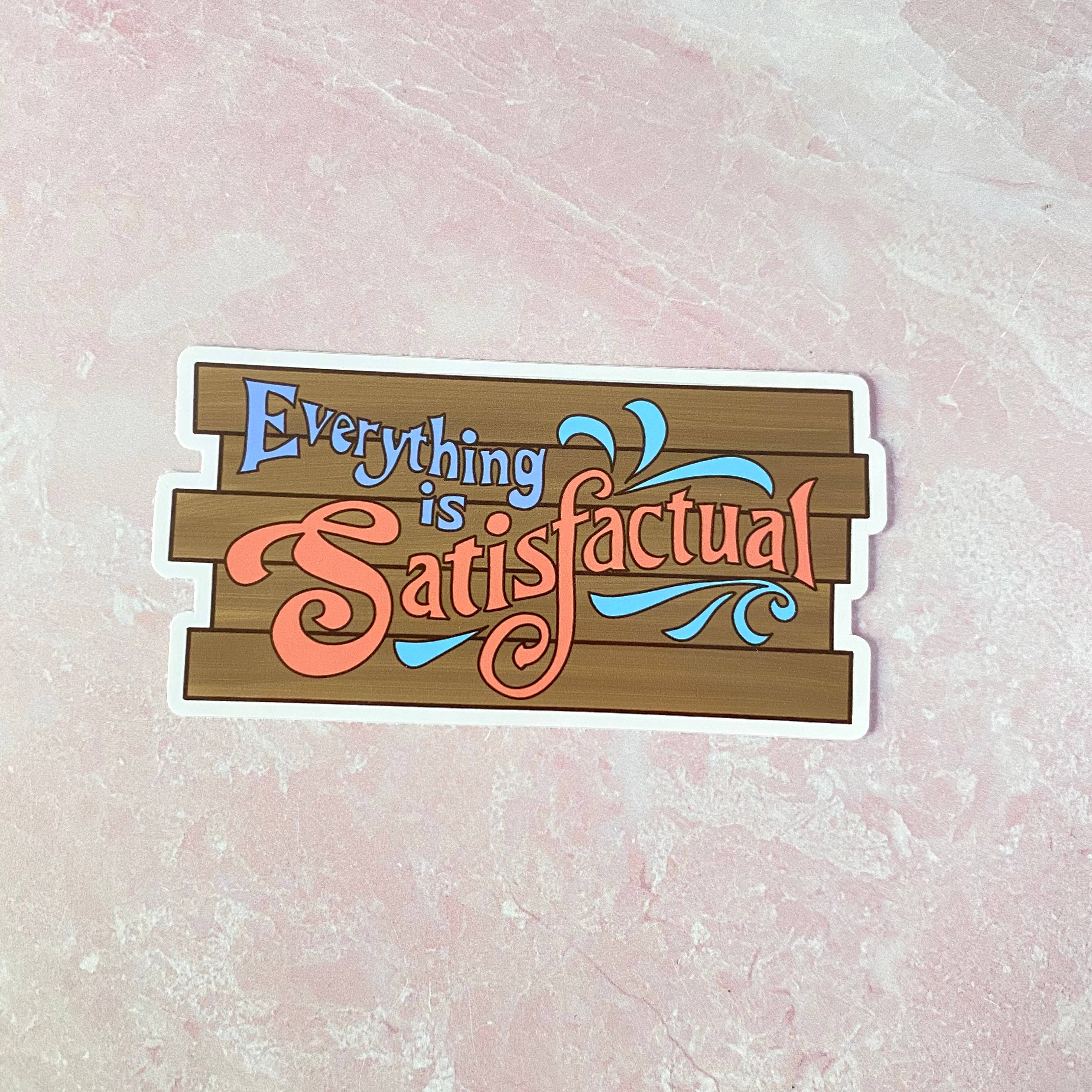 Charmed & Cozy - Wholesale Sticker - Satisfactual theme park sticker