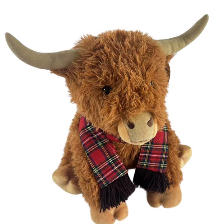 Mad Ally - Wholesale Stuffed/plush toy – Kids & baby - Hamish the Highland Cow Tan 80cm