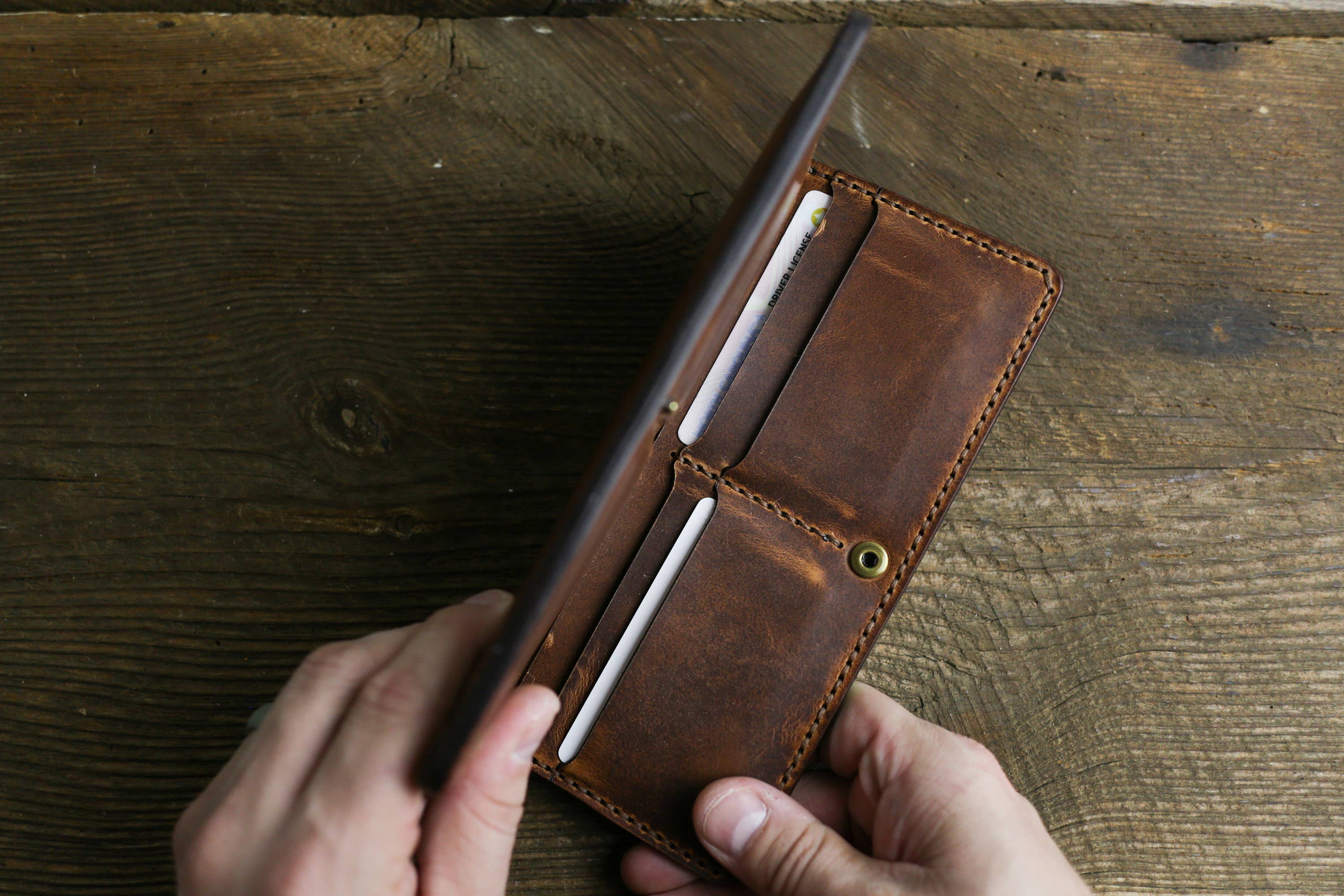 Choice Goods Co. - Wholesale Wallet - Unisex - The Long Wallet in English Tan2