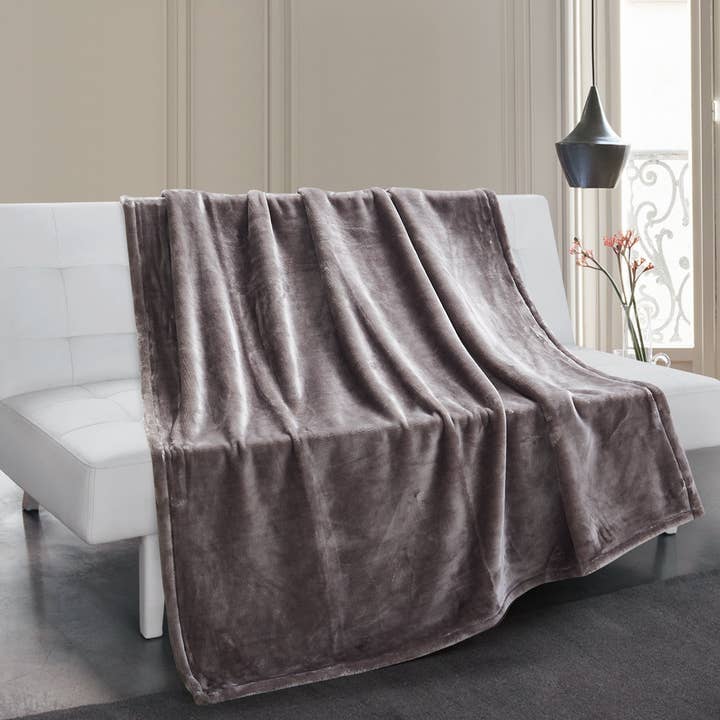 Thesis 500 Series Heavy Solid Oversized Throw -Gray för wholesale av Thesis