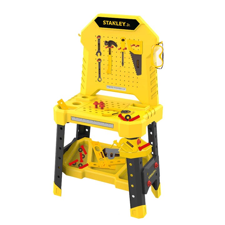 Toysmith - Wholesale Toy Set - Kids - Red Toolbox Stanley Jr. Pretend Play Workbench & Toolset