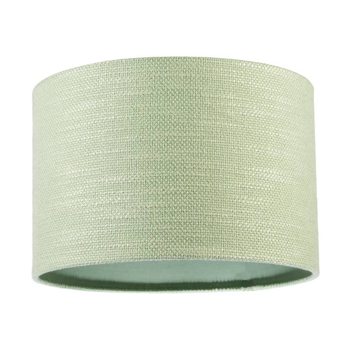 Designer Bobbled and Textured Linen Lamp Shade in Emerald Mint Green for wholesale by Happy Homewares