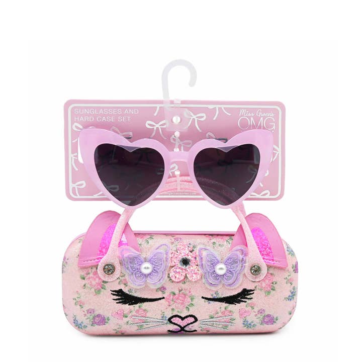 Bella Floral Case and Sunglasses for wholesale by OMG Accessories