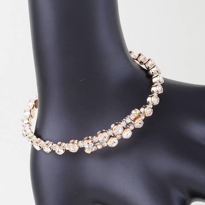 3AM BY H&D ACCESSORIES - Wholesale Charm/Dangle Bracelet - Wrap Around Jeweled Bracelet