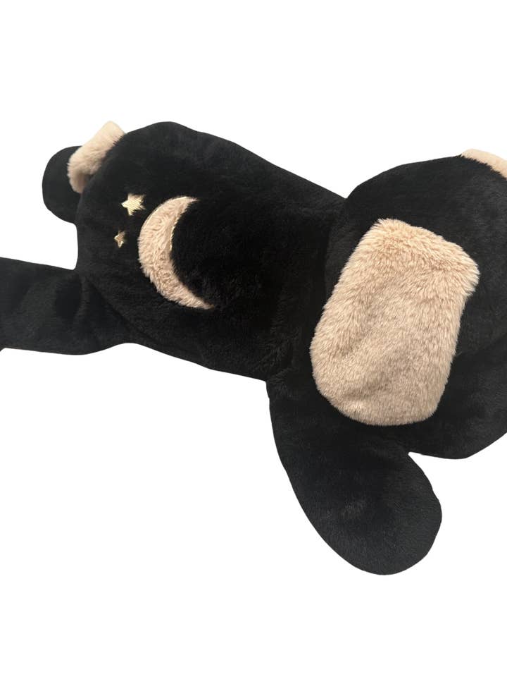 CUDDLERY 6 LBS Black Dog - Weighted Stuffed Animal for wholesale by Cuddlery