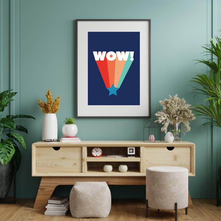 Wandbild - WOW für den Großhandel von The Home Of Smiles