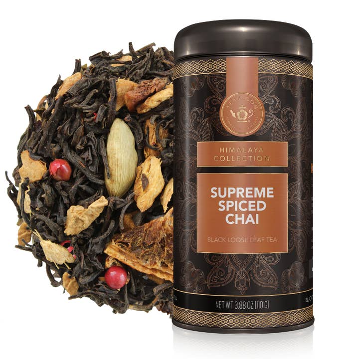 Teabloom Supreme Spiced Chai Loose Leaf Tea Canister for wholesale by Teabloom