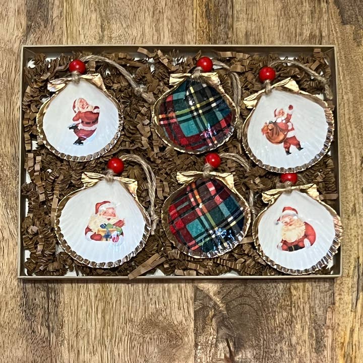 Santa Tartan Mini 6 Pack for wholesale by DogFish Design 13