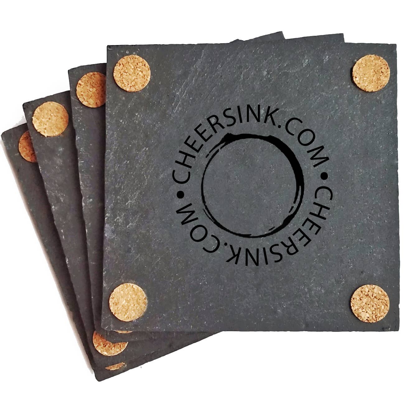 Cheers Ink - Wholesale Coasters - Christmas Tree Slate Coaster3