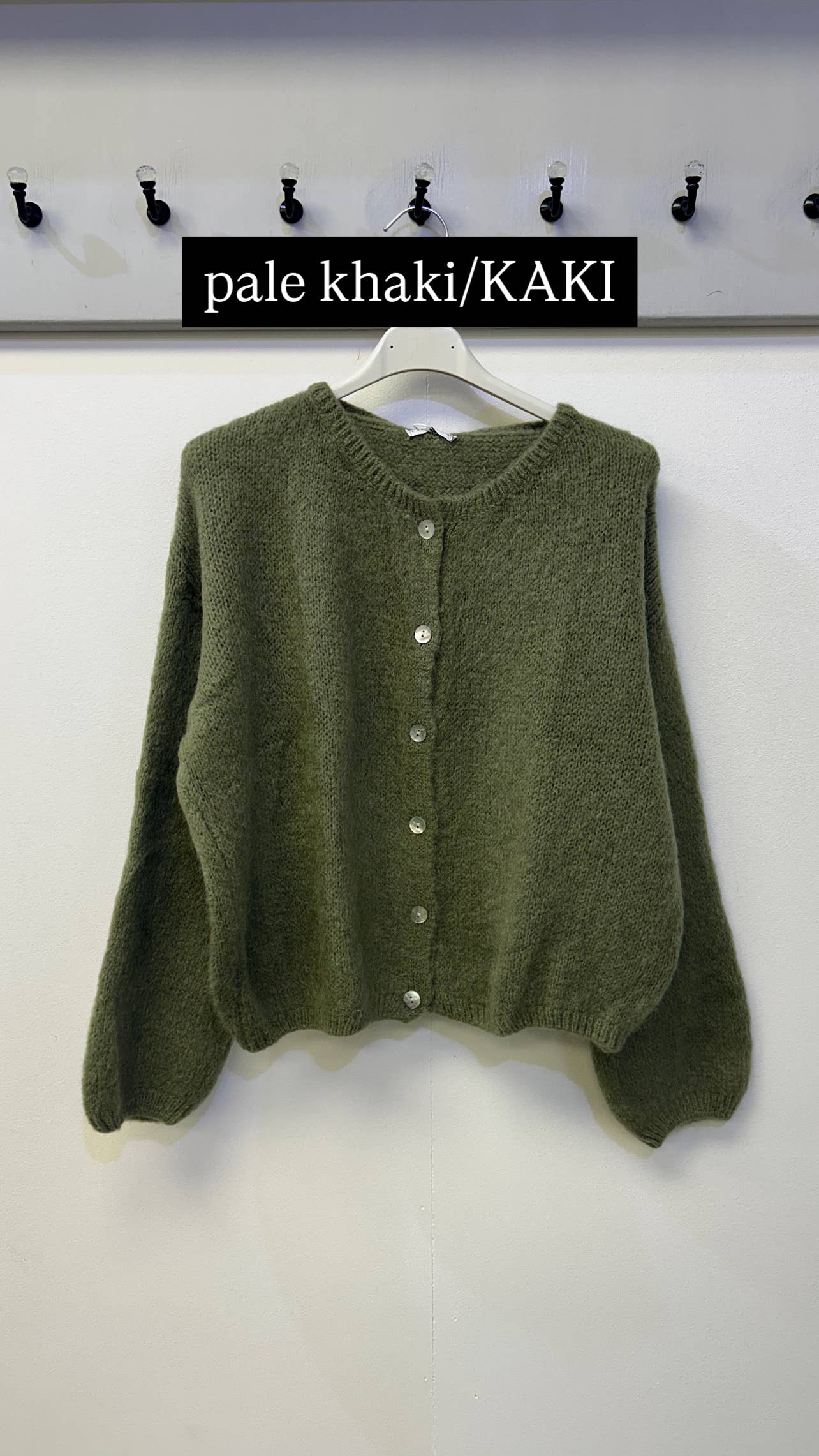 Terminal 1 Clothing – wholesale Kofta - Dam – Cardigan i mohairblandning med knappar fram1