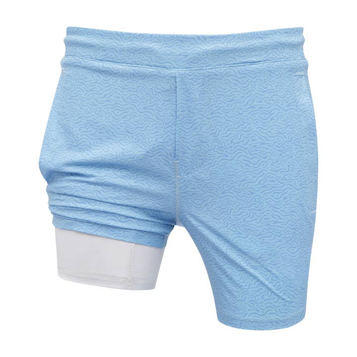 Light Blue Topo Freeballers - Sport Shorts for wholesale by Meripex Apparel