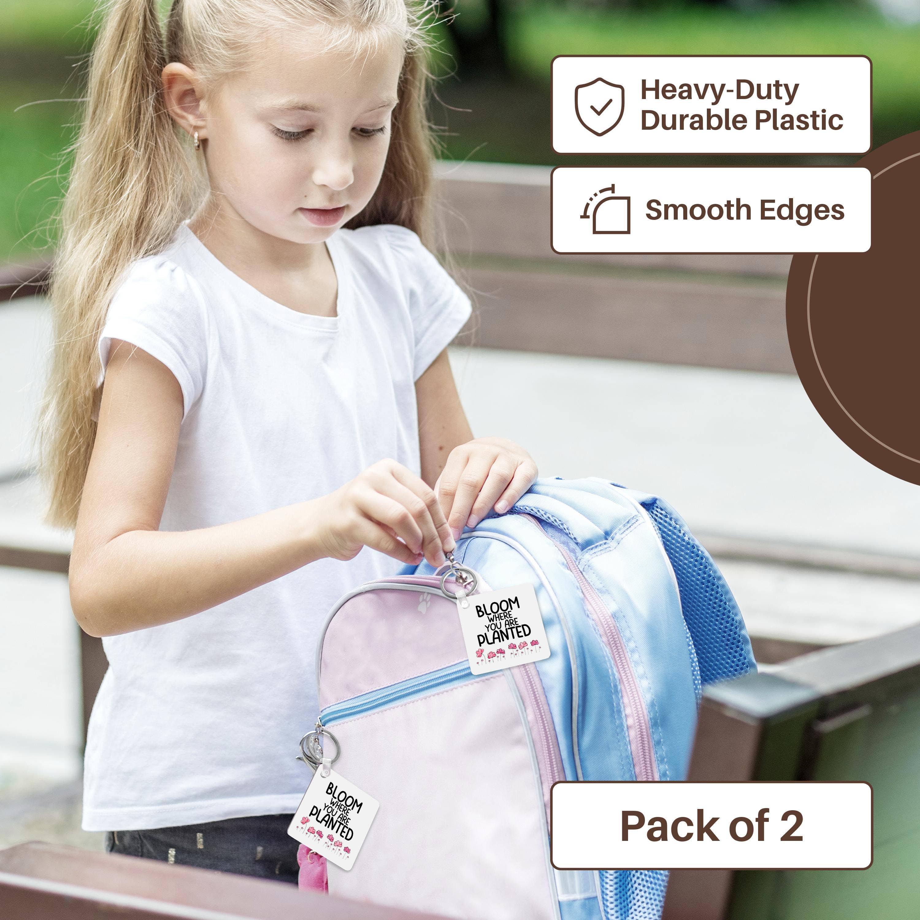 3dRose – Engroshandel Nøglering - Unisex – 3dRose, Blomstr hvor du er plantet, Nøglering3