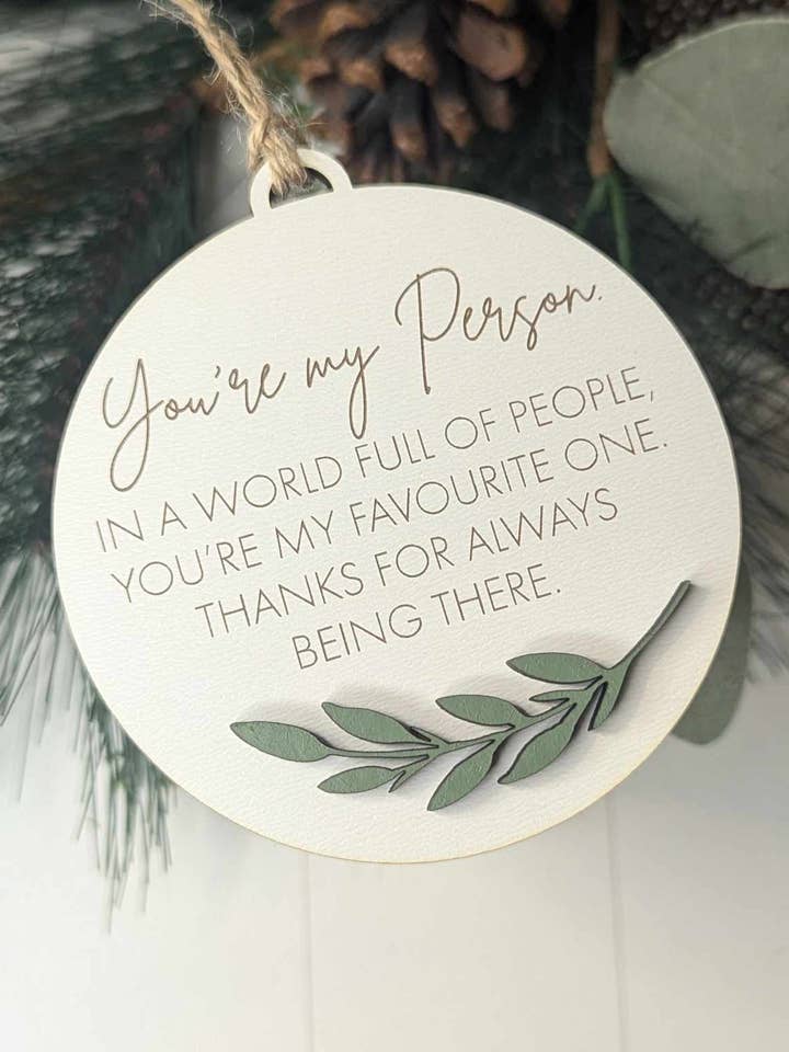 Friendship Christmas Ornament for wholesale by Richer Design Co.